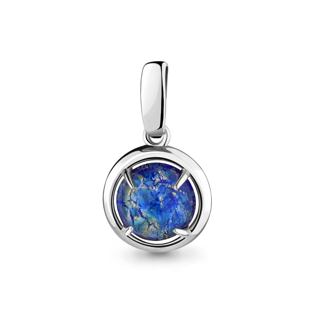 

Подвеска из серебра с стеклом Aquamarine 24191Н_925_р, 24191Н_925_р
