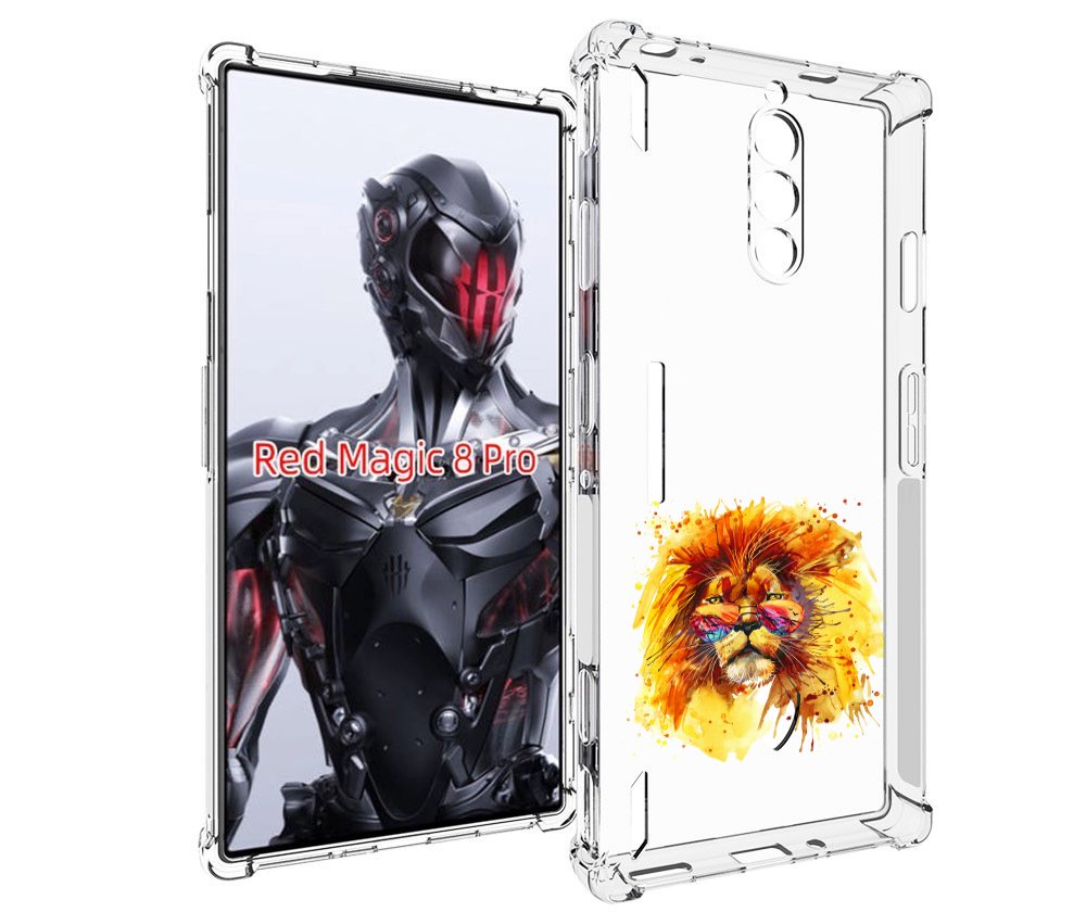 

Чехол MyPads лев в очках для ZTE Nubia Red Magic 8 Pro / Red Magic 8 Pro Plus, Tocco