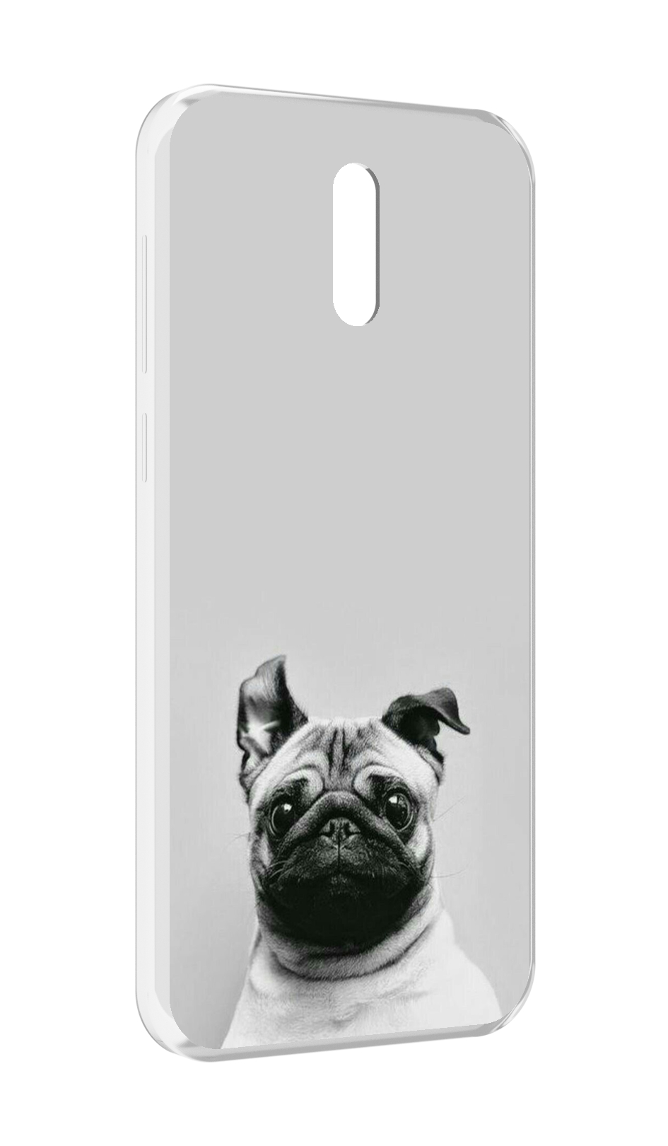 

Чехол MyPads мопс для Alcatel 3L (2019), Прозрачный, Tocco