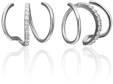 

Серьги женские из золота ЮЗ Платина 02-4481-00-401-1120-23, фианит, 02-4481-00-401-1120-23