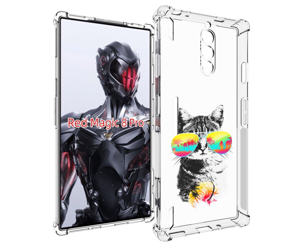 

Чехол MyPads крутой кот для ZTE Nubia Red Magic 8 Pro / Red Magic 8 Pro Plus, Tocco