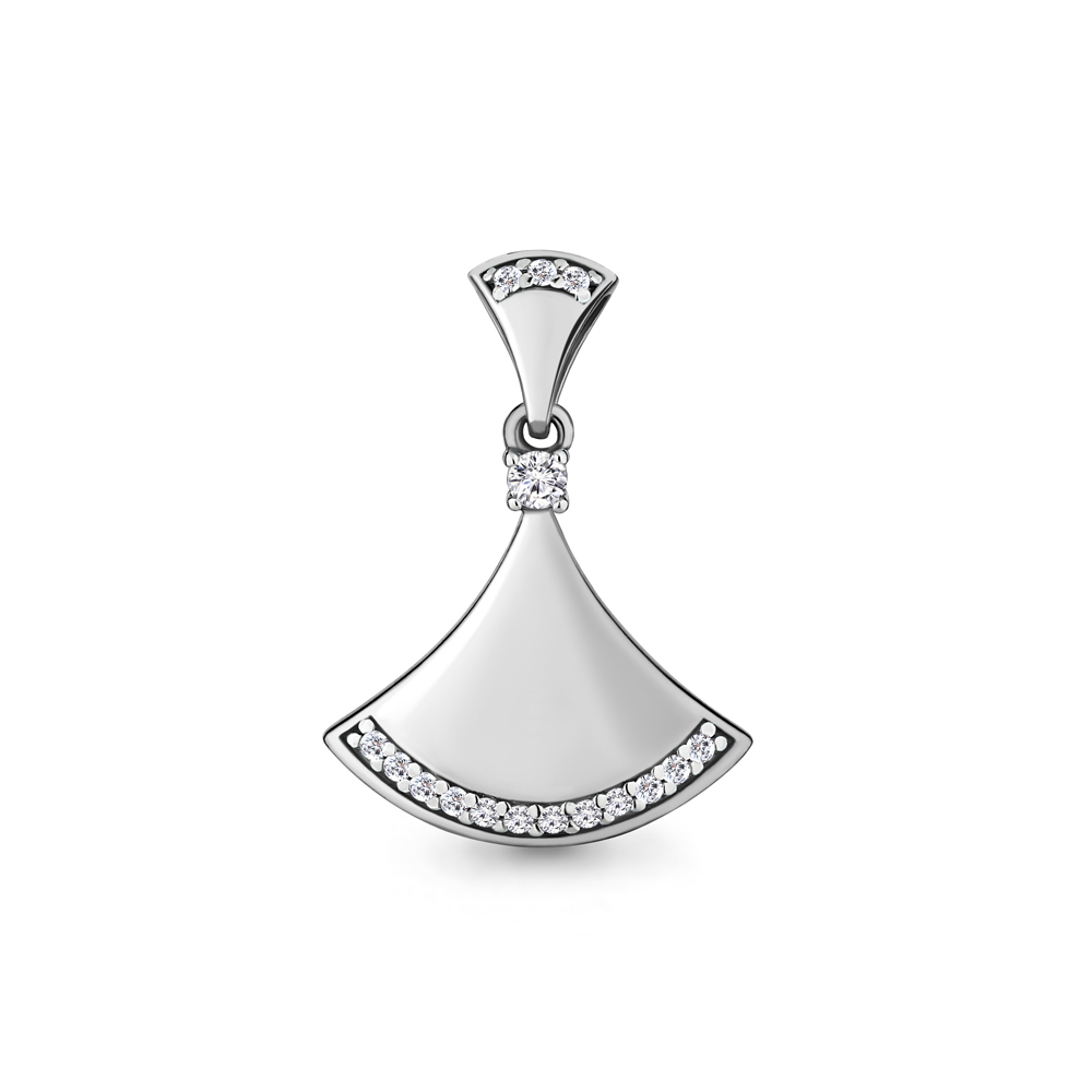 

Подвеска из серебра с фианитом Aquamarine 24182А_925_р, 24182А_925_р