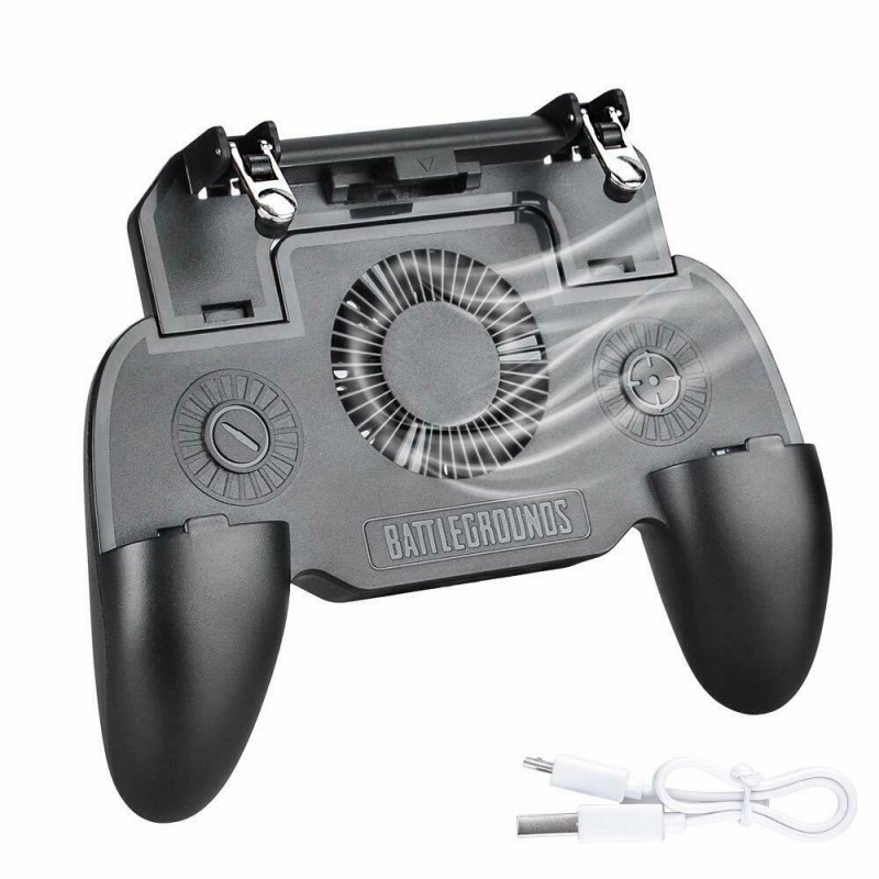 фото Джойстик для мобильного телефона с кулером sr game controller (черный) ёmart