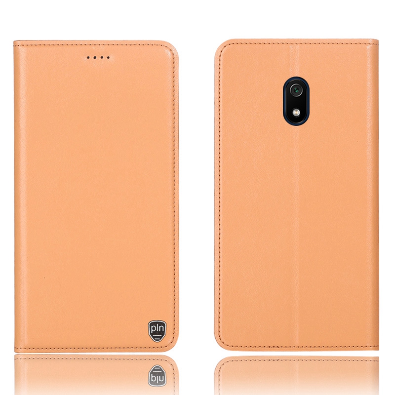 Чехол-книжка MyPads Premium для Redmi 8A из качественной натуральной мраморной кожи буйвол