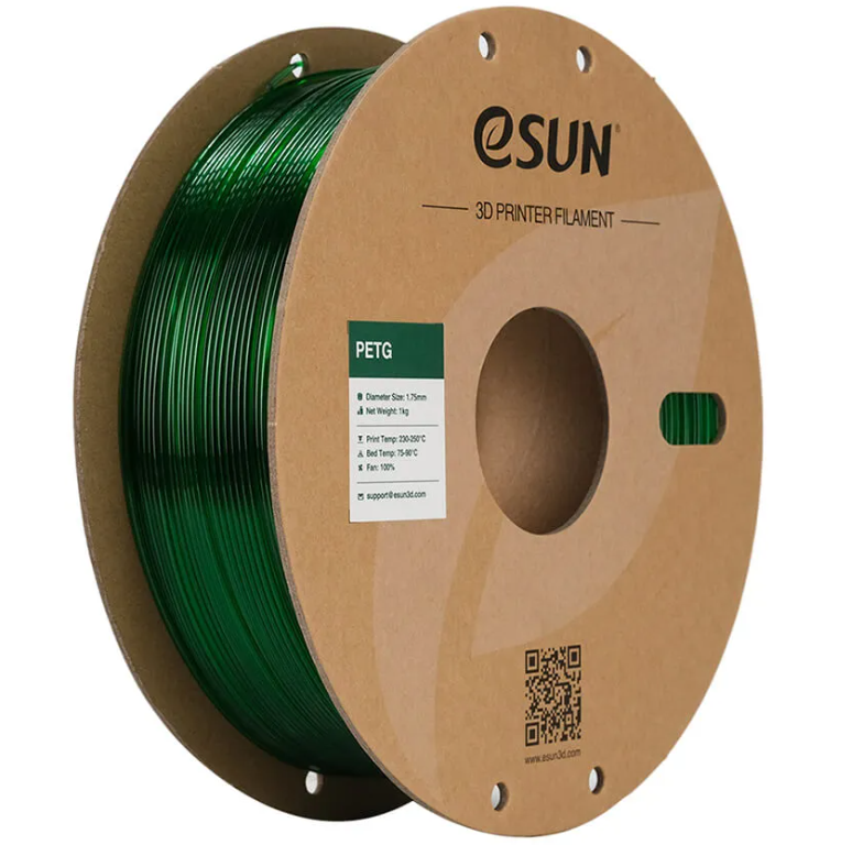 

Катушка PETG-пластика ESUN 1.75 мм 1кг., зелёная PETG175G1