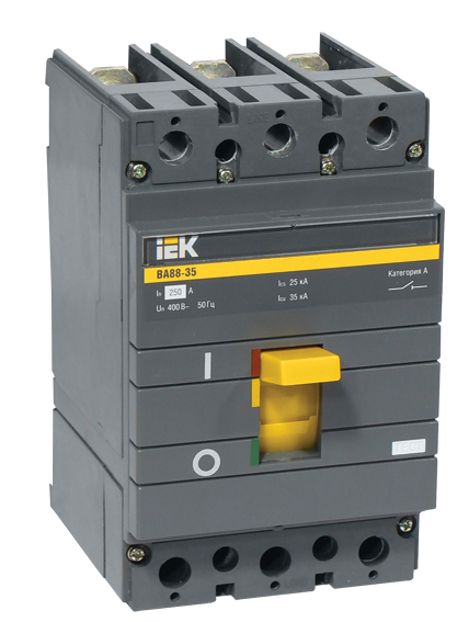 Автоматический выключатель ВА88-35  3Р  250А  35кА | код. SVA30-3-0250 | IEK ( 1шт. )