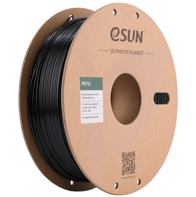 

Катушка PETG-пластика ESUN 1.75 мм 1кг., Black PETG175SB1