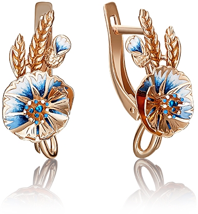 

Серьги женские из золота ЮЗ Платина 02-4068-00-000-1110-59, без вставки, 02-4068-00-000-1110-59