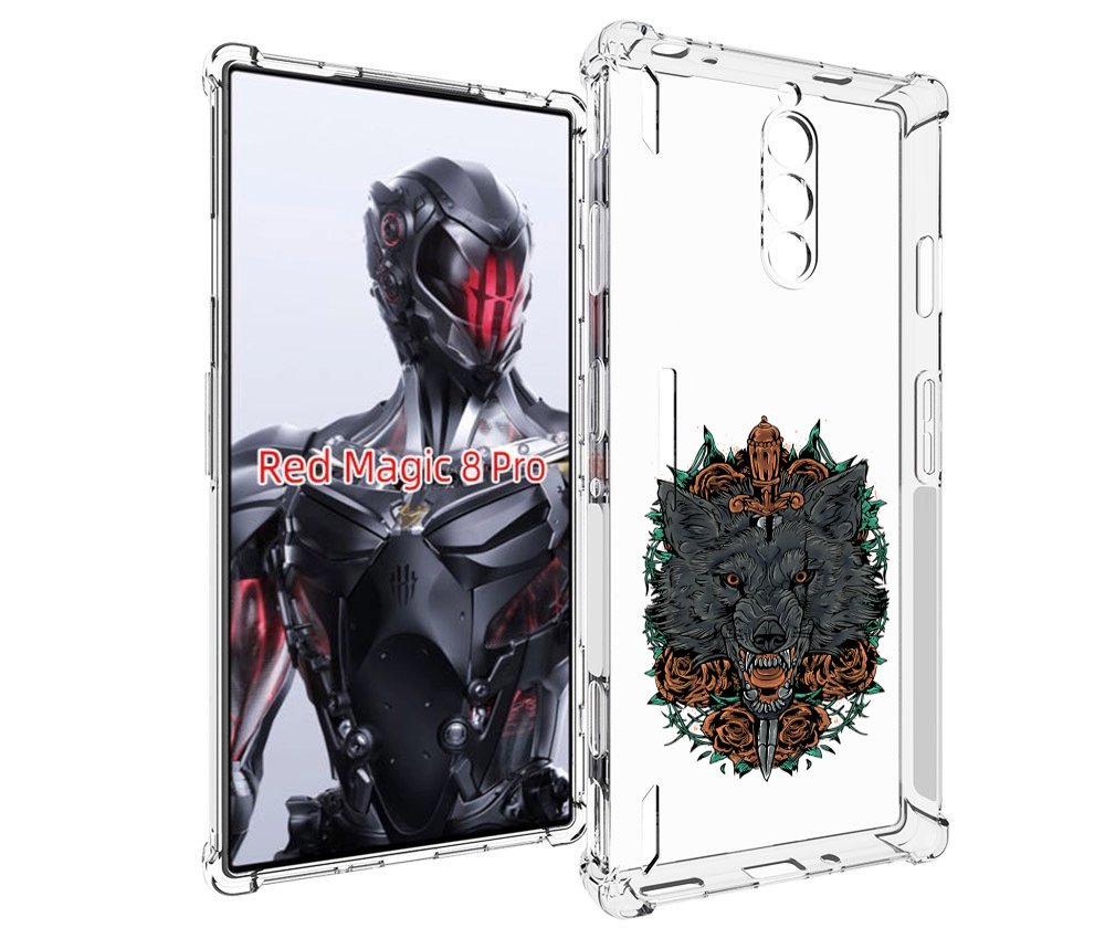 

Чехол MyPads красивый злой волк для ZTE Nubia Red Magic 8 Pro / Red Magic 8 Pro Plus, Tocco