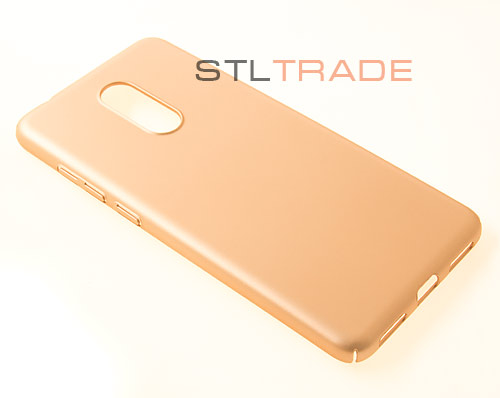 

Накладка PC для Xiaomi Redmi 5 с Soft Touch покрытием золотой, Золотистый