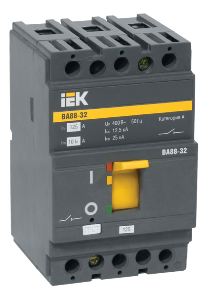 Автоматический выключатель ВА88-32  3Р  80А  25кА | код. SVA10-3-0080 | IEK ( 1шт. )