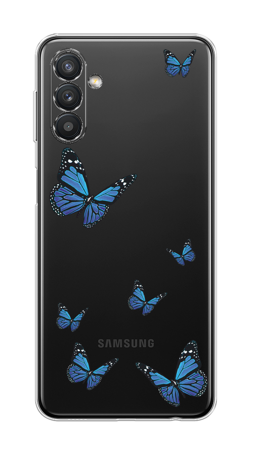 

Чехол на Samsung Galaxy A04s/A13 5G "Blue butterflies", Синий;черный, 2106450-1