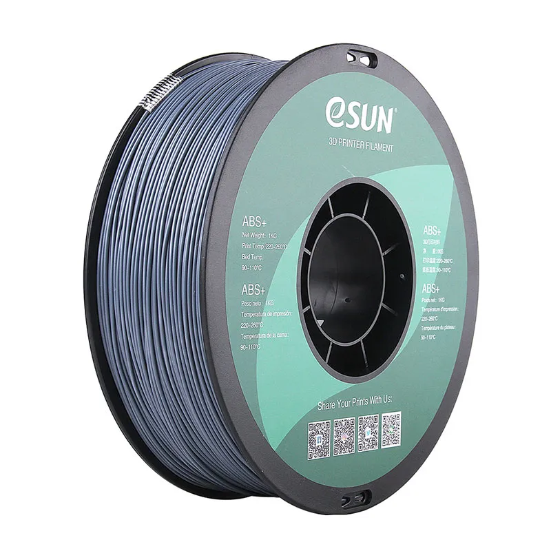 Катушка ABS+ пластика ESUN 1.75 мм 1кг., серая (ABS+175H1)