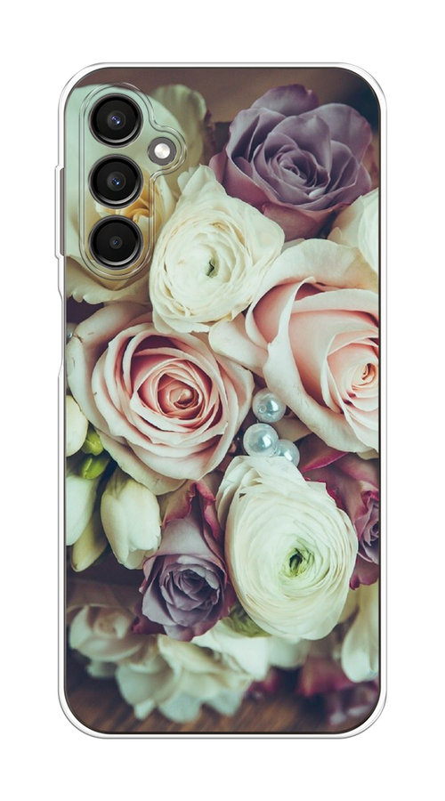 

Чехол на Samsung Galaxy A24 "Свадебный букет", Белый;фиолетовый, 2108050-2