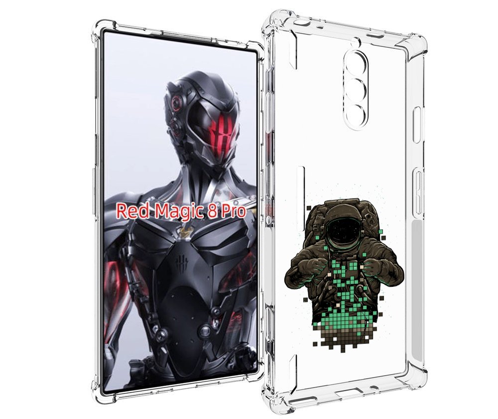 

Чехол MyPads космонавт с пикселями для ZTE Nubia Red Magic 8 Pro / Red Magic 8 Pro Plus, Tocco