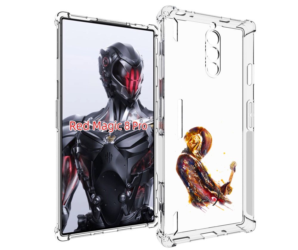 Чехол MyPads космо-музыкант для ZTE Nubia Red Magic 8 Pro / Red Magic 8 Pro Plus