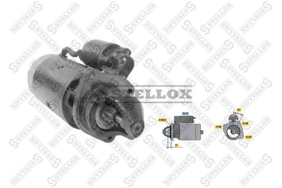 

Стартер Зубьев Вправо STELLOX 8802001SX