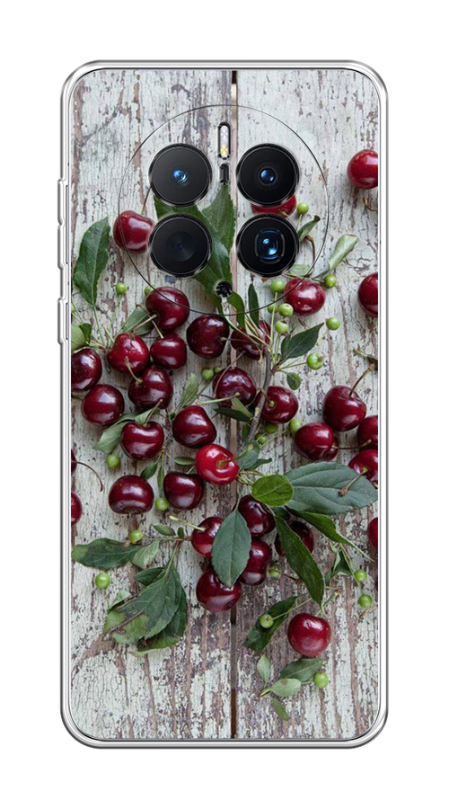 

Чехол на Huawei Mate 50 Pro "Вишня", Бордовый;зеленый;серый, 6109950-1