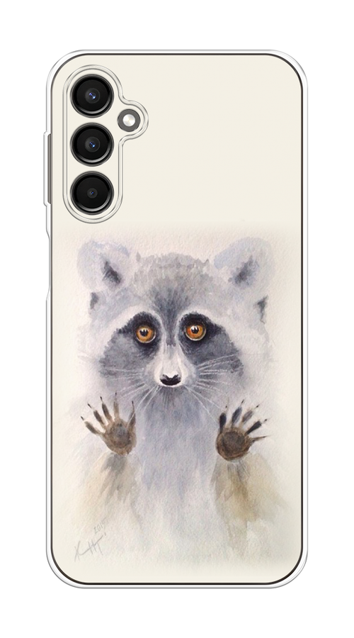 

Чехол на Samsung Galaxy A24 "Енот за стеклом", Бежевый;серый, 2108050-4