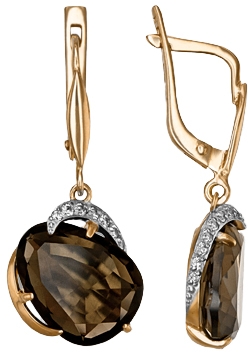 

Серьги женские из золота ЮЗ Платина 02-3167-00-208-1110-46, фианит/кварц, 02-3167-00-208-1110-46