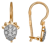 

Серьги женские из золота ЮЗ Платина 02-2983-00-401-1110-03, фианит, 02-2983-00-401-1110-03