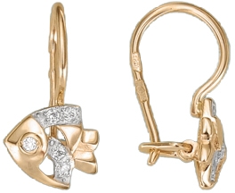 

Серьги женские из золота ЮЗ Платина 02-2005-00-401-1110-03, фианит, 02-2005-00-401-1110-03