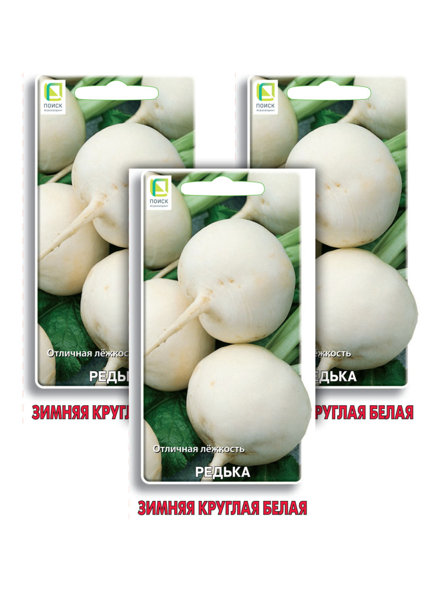 

Семена редька Зимняя круглая белая Поиск 96678, Редька