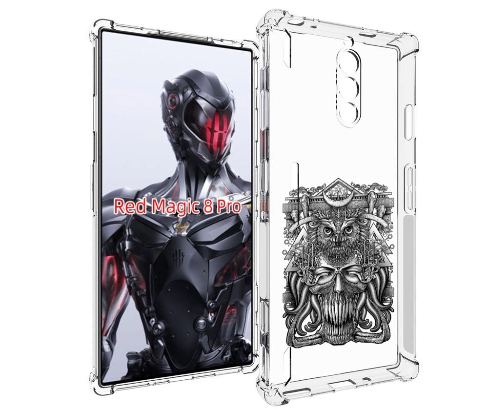 

Чехол MyPads зубастая сова для ZTE Nubia Red Magic 8 Pro / Red Magic 8 Pro Plus, Tocco