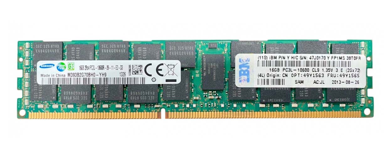 

Оперативная память IBM 49Y1562 (555131) DDR3 1x16Gb 1333MHz, 49Y1562