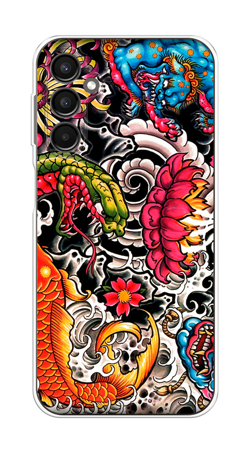 

Чехол на Samsung Galaxy A24 "Японское искусство", Красный;оранжевый;голубой, 2108050-4