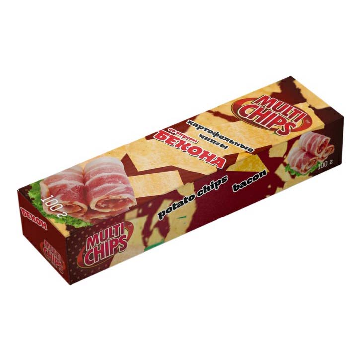 

Чипсы картофельные MultiChips со вкусом бекона 100 г