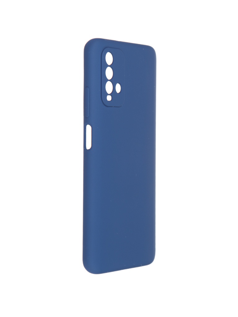 фото Чехол pero для xiaomi redmi 9t liquid silicone blue pcls-0081-bl