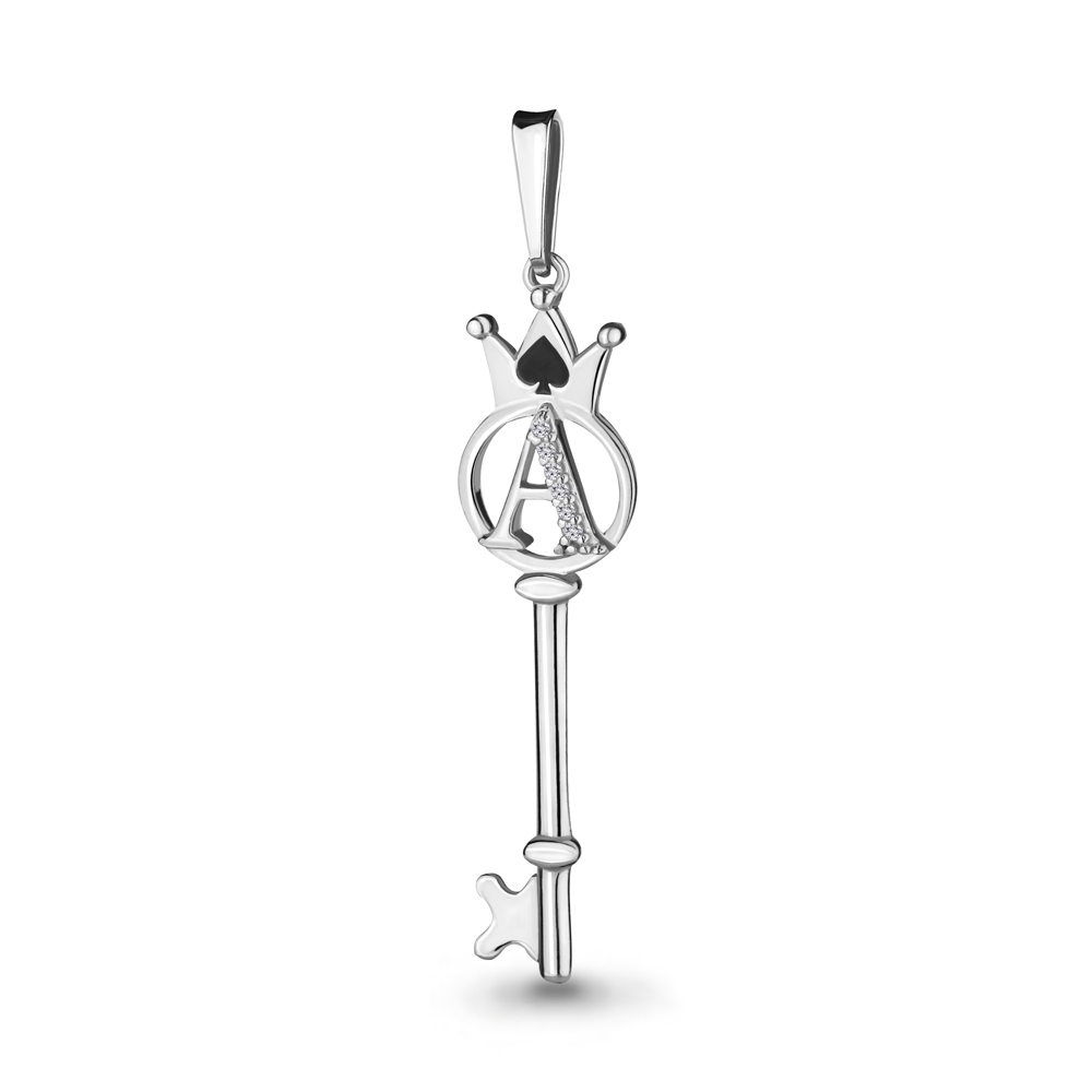 

Подвеска из серебра с фианитом Aquamarine 24173А_925_р, 24173А_925_р