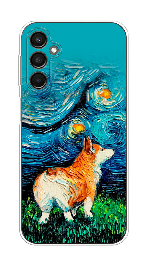 

Чехол на Samsung Galaxy A24 "Корги звёздная ночь", Коричневый;белый;зеленый, 2108050-1