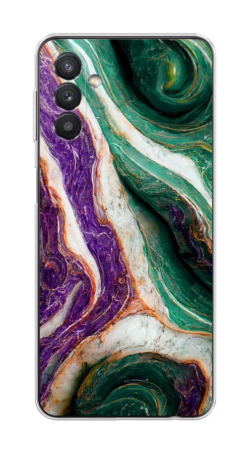 

Чехол на Samsung Galaxy A04s/A13 5G "Фиолетово-зеленый мрамор", Зеленый;фиолетовый, 2106450-1