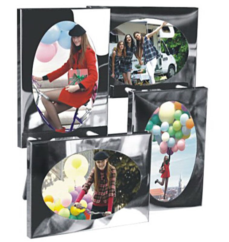 

Коллаж из четырех фоторамок Квадро Овал Металл.