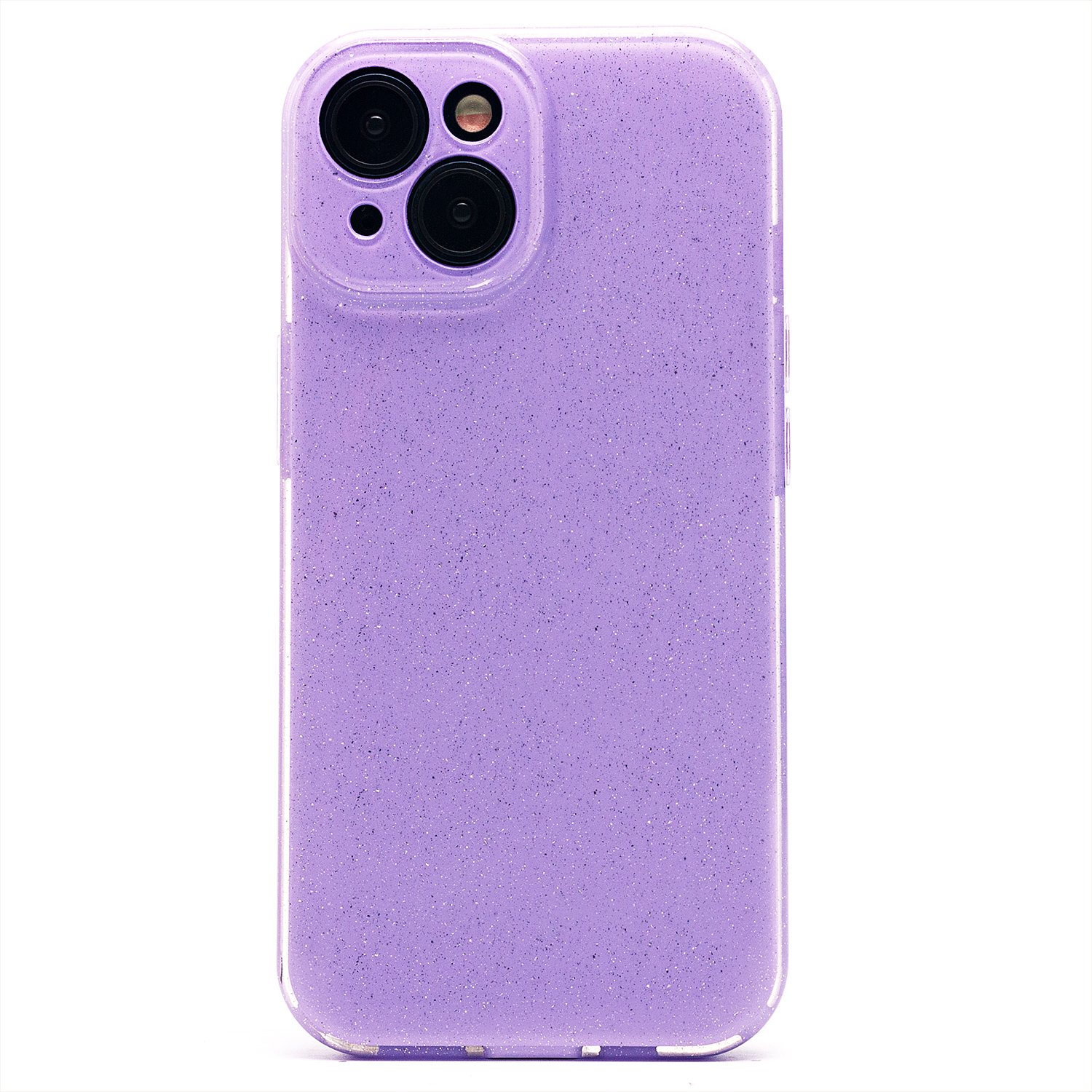

Чехол для iPhone 15 силиконовый с блестками 3 <светло-фиолетовый>