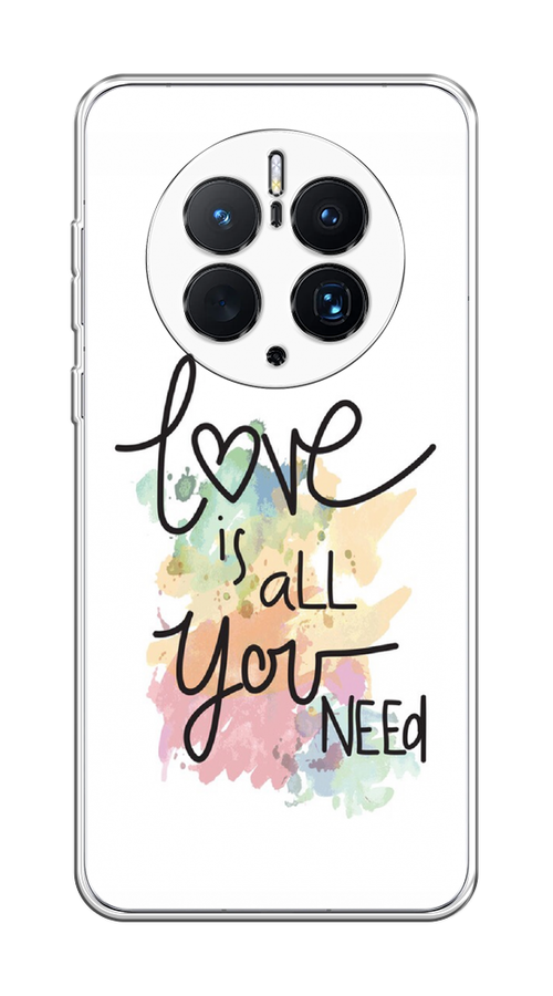 

Чехол на Huawei Mate 50 Pro "Love is all you need", Белый;черный;зеленый, 6109950-1