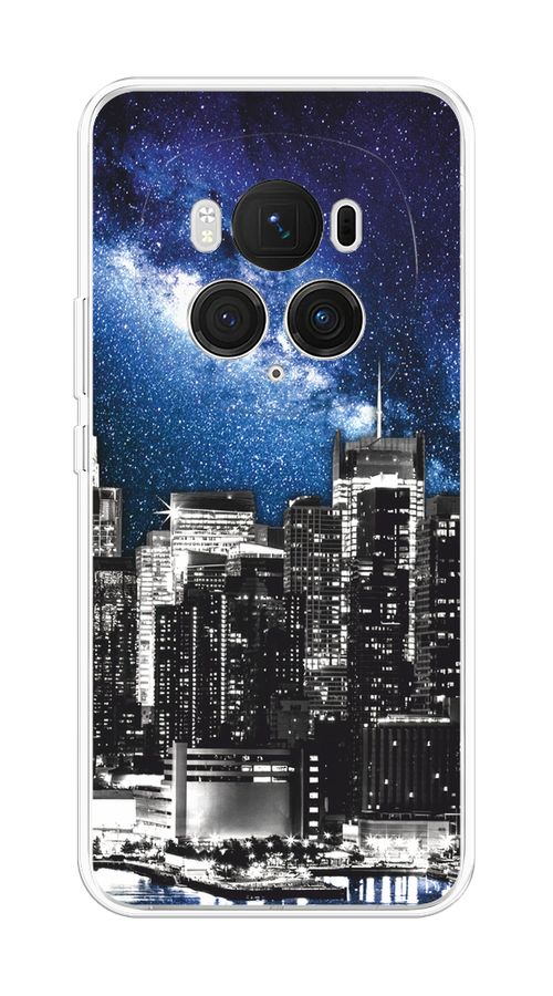 

Чехол на Honor Magic 6 Pro "Космический Нью-Йорк", Синий;серый, 6123750-1