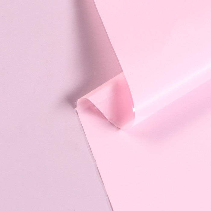 фото Пленка для цветов тонированный лак розовый нежный 0,7 х 8.2 м, 40мкм nobrand