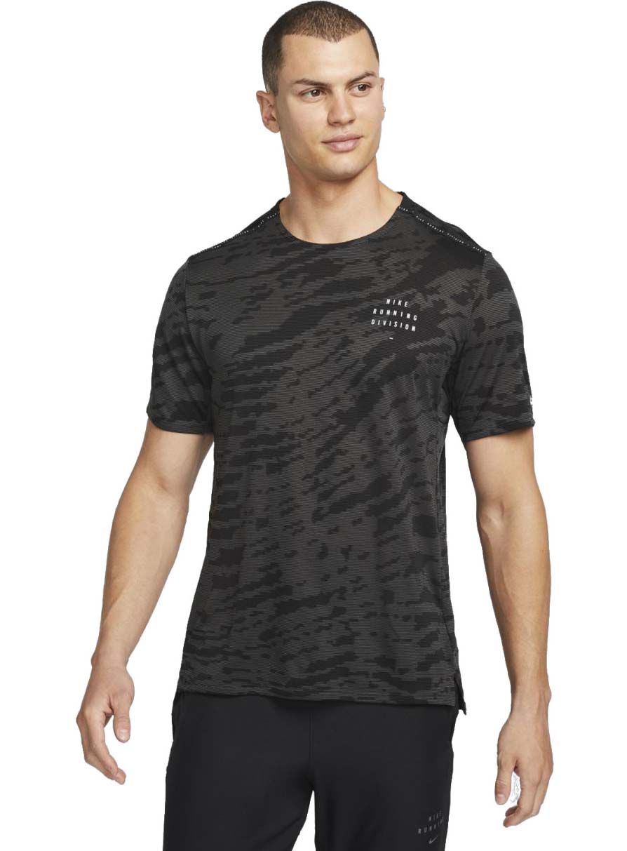 

Футболка мужская Nike M Dri-FIT Run Division Rise 365 T-shirt серая L, Серый, M Dri-FIT Run Division Rise 365 T-shirt