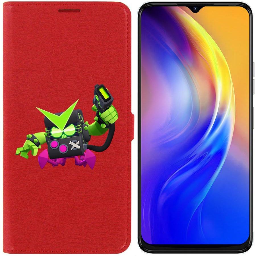 

Чехол-книжка Eco Book для Tecno Spark 10C Brawl Stars-Вирус 8-Бит