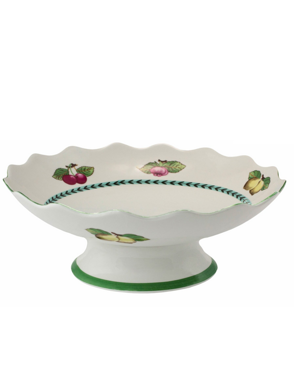 

Фруктовница на ножке Фрукты Lenardi 25 см 105-825, Белый