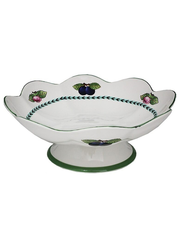 

Фруктовница на ножке Фрукты Lenardi 25 см 105-819, Белый