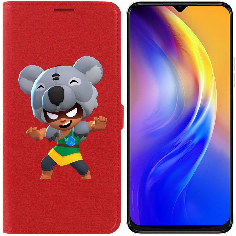 

Чехол-книжка Eco Book для Tecno Spark 10C Brawl Stars-Нита Коала