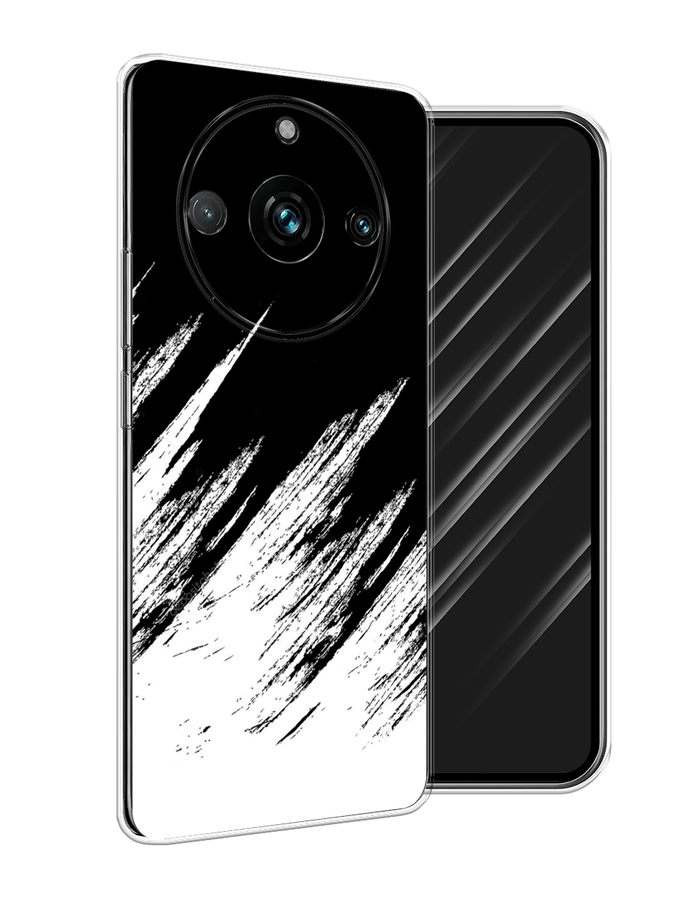 

Чехол Awog на Realme 11 Pro+ "Черно белые брызги", Черный;белый;бежевый