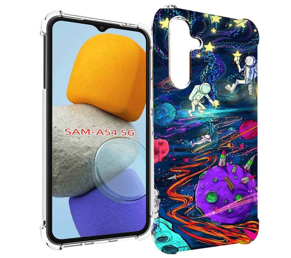 

Чехол MyPads красочный космос для Samsung Galaxy A54, Tocco