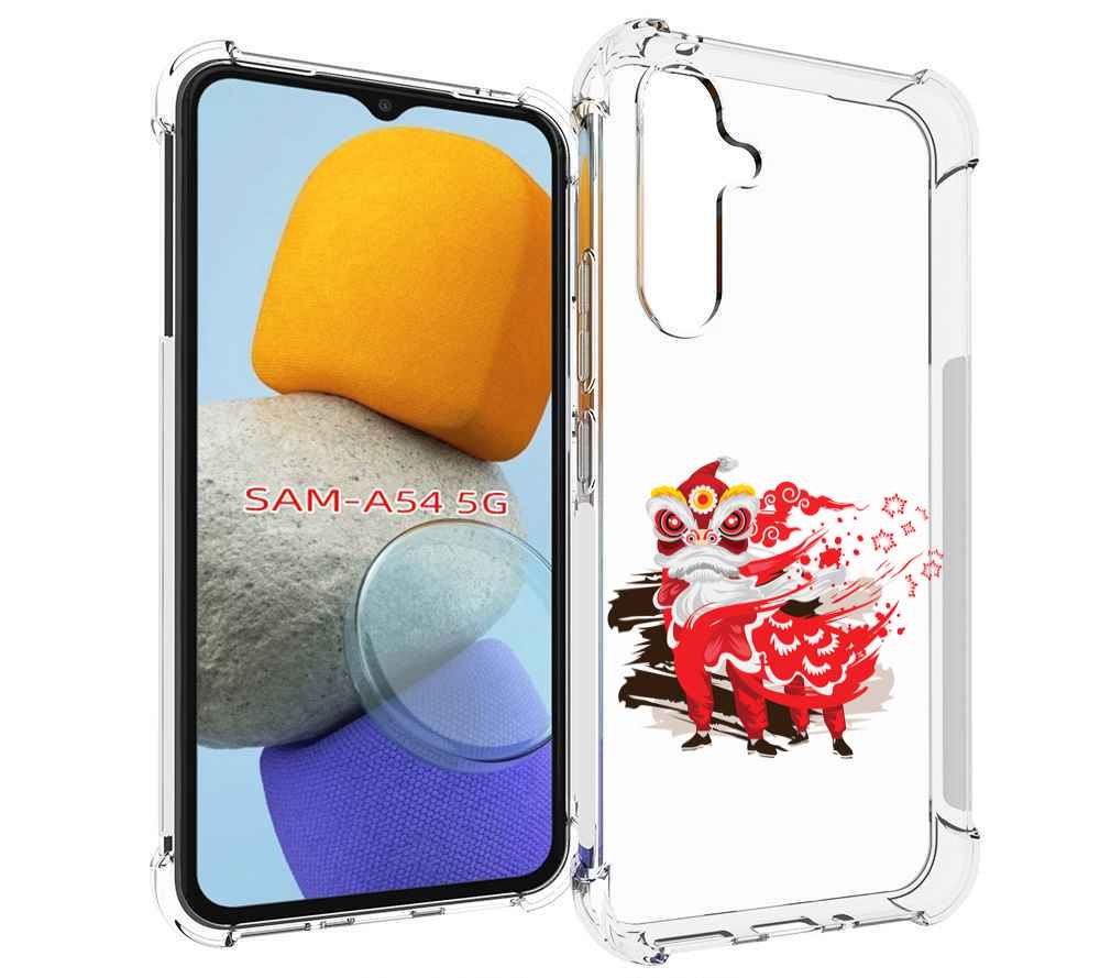 

Чехол MyPads красный-карнавал для Samsung Galaxy A54, Tocco