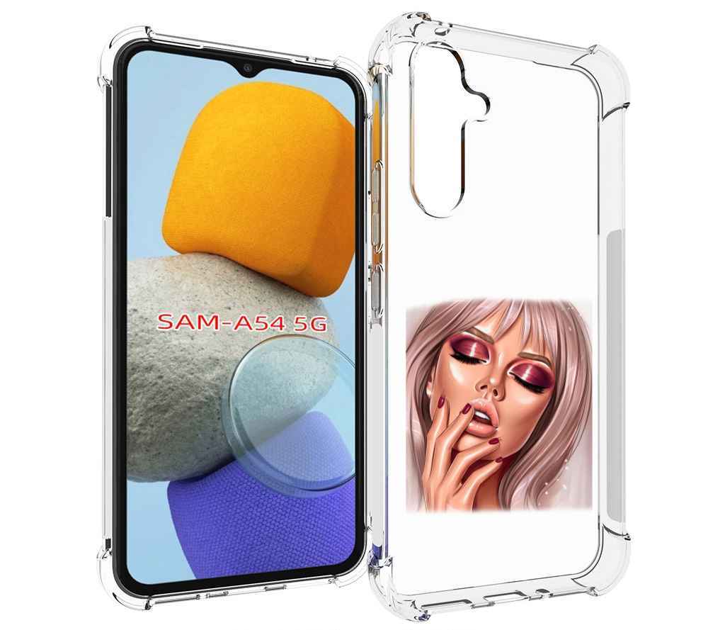

Чехол MyPads красивый-портрет-девушки женский для Samsung Galaxy A54, Tocco