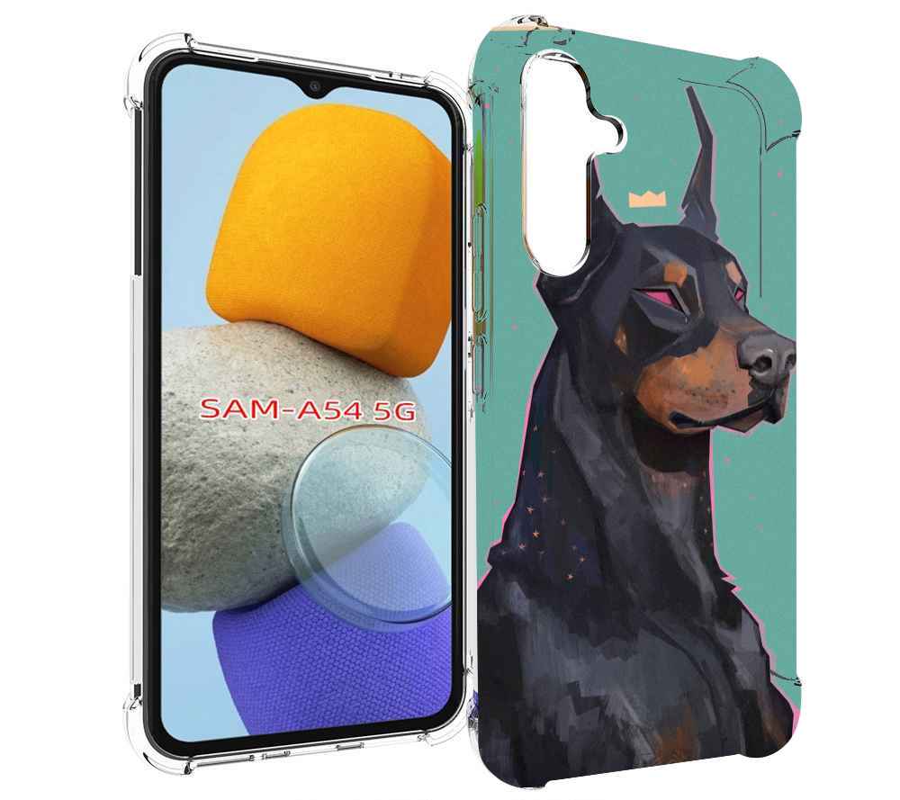 

Чехол MyPads красивый-доберман для Samsung Galaxy A54, Tocco